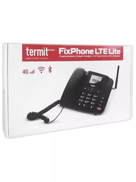 стационарный GSM телефон Termit FixPhone LTE LiTE black
