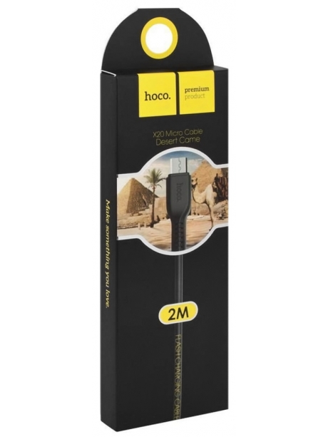 кабель передачи данных Hoco X20 Flash micro 2m black
