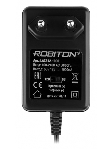 зарядное устройство для свинцовых аккумуляторов Robiton LAC612-1000 