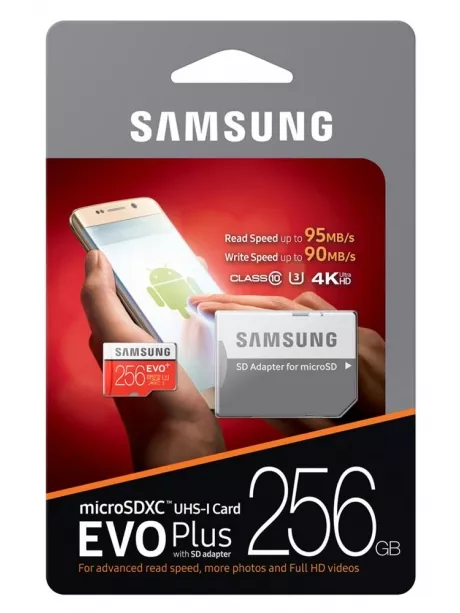 карта памяти Samsung 256Gb microSDXC Class 10 EVO PLUS 