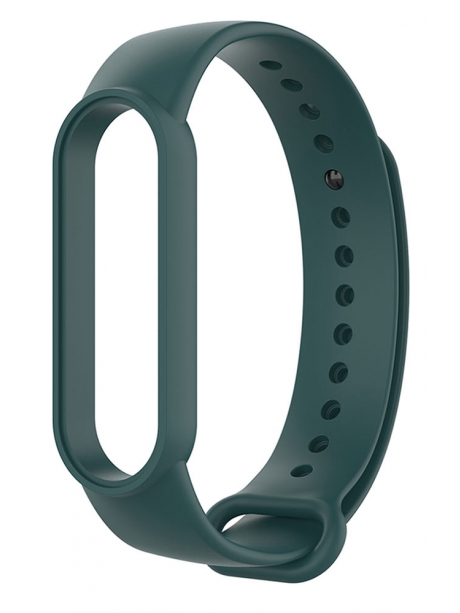 силиконовый ремешок Xiaomi для Mi Band 5 темно-бирюзовый