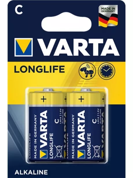 батарейки (2 шт.) Varta LR14/C LONGLIFE 2BL 