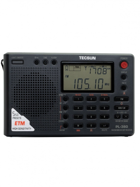 цифровой радиоприемник с хорошим приемом Tecsun PL-380 (export version) black