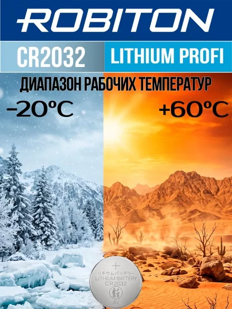 батарейка Robiton CR2032 PROFI-5BL 