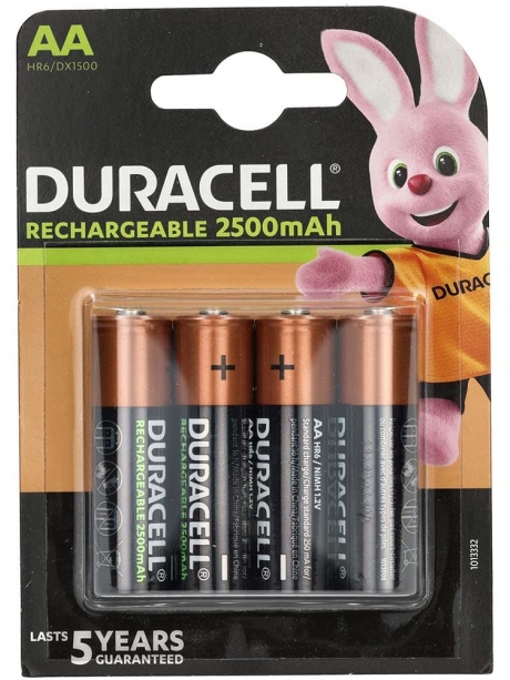 аккумулятор Duracell 2500 mAh HR6/AA-4BL 