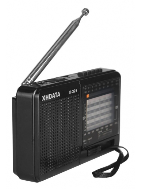 портативный радиоприемник с MP3 плеером XHDATA D-328 black