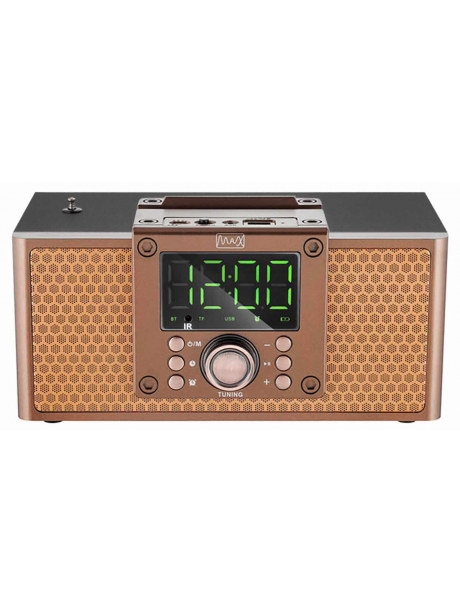 радиоприемник с bluetooth и mp3 плеером MAX МR-360 bronze