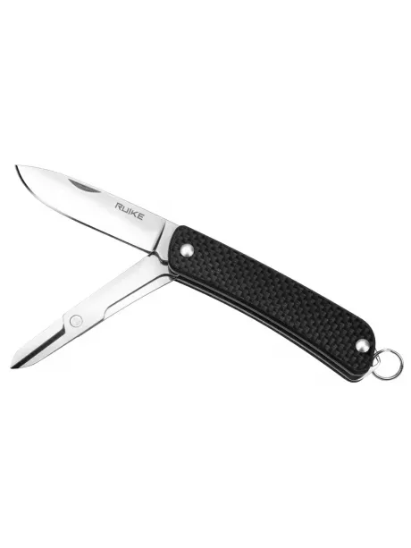 складной нож с ножницами Ruike S22 black
