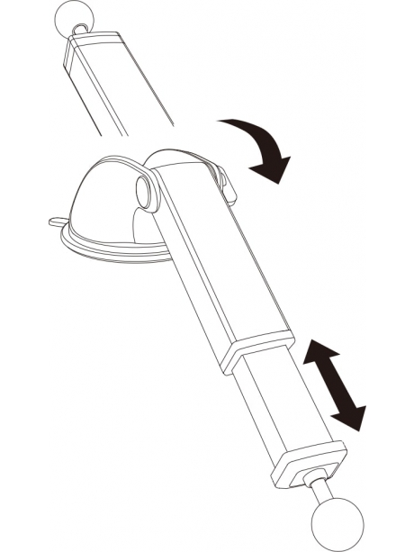 автомобильный магнитный держатель для смартфона  Arroys Dash-SM3 black