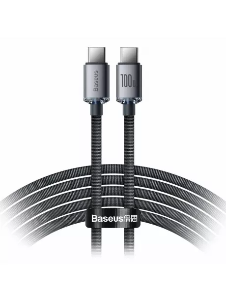 кабель передачи данных Baseus Crystal Shine Series Fast Charg Cable Type-C to Type-C 100W 2m black