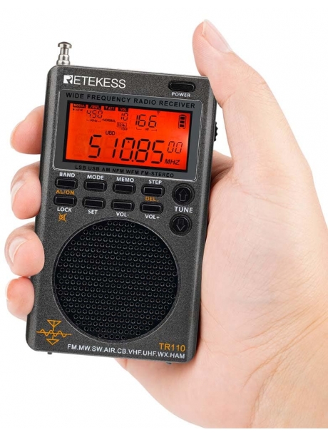 Всеволновый карманный радиоприемник Retekess TR110 
