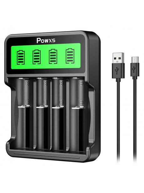 зарядное устройство для аккумуляторов POWXS PW-6754 черный