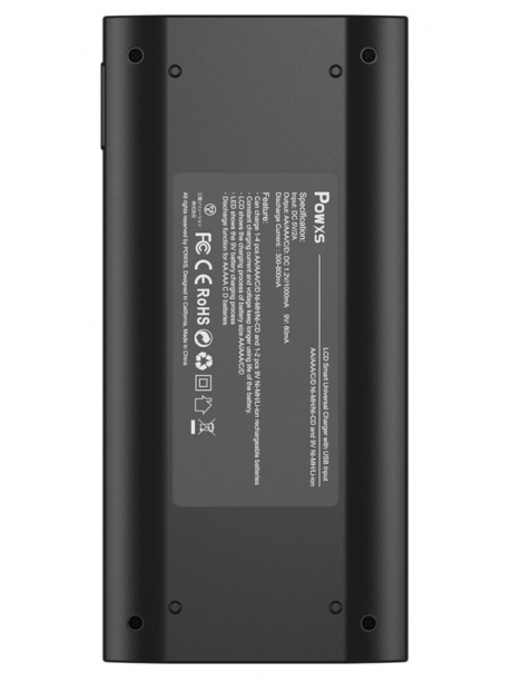 зарядное устройство для аккумуляторов POWXS PW-6915 черный