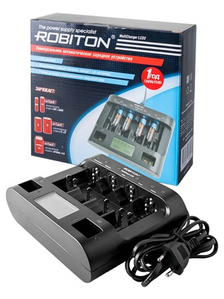 зарядное устройство для аккумуляторов Robiton MultiCharger LCD2 