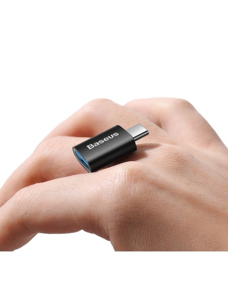 адаптер Baseus Ingenuity Series Mini OTG Adaptor Type-C to USB-A 3.1 black