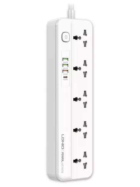 сетевой фильтр LDNIO SC5415 3USB*1TypeC*5 розеток 2м white