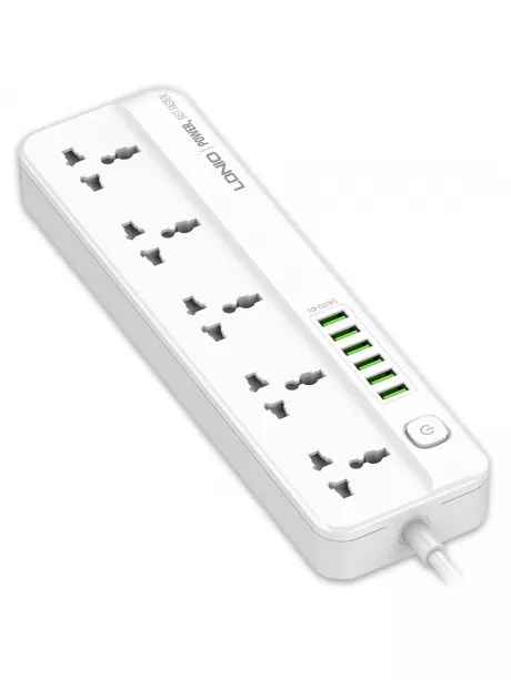 сетевой фильтр LDNIO SC5614 6USB*5 розеток 2м white