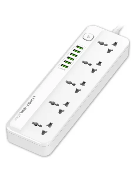 сетевой фильтр LDNIO SC5614 6USB*5 розеток 2м white