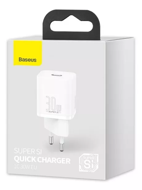 сетевое зарядное устройство USB type C Baseus Super Si quick charger IC 30W white