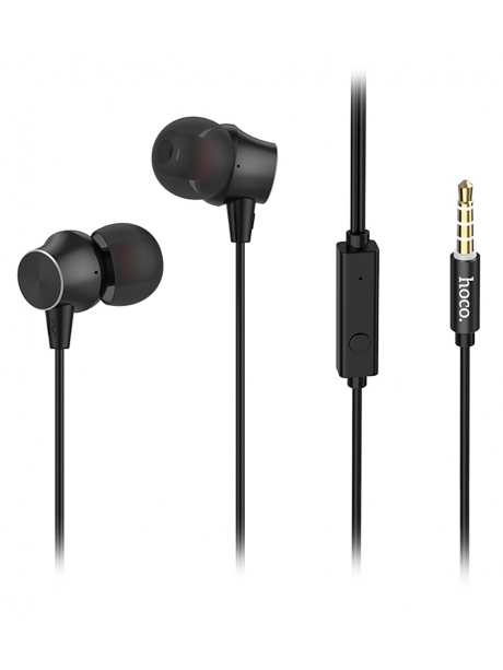 наушники с микрофоном для телефона Hoco M51 Proper sound universal earphones with mic black