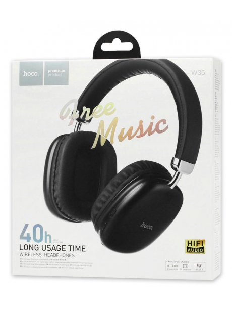 гарнитура Bluetooth стерео Hoco W35 wireless headphones black
