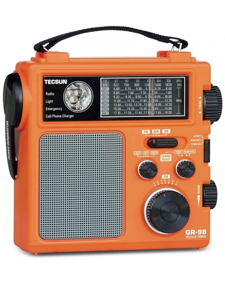 цифровой радиоприемник для экстремальных условий Tecsun GR-98 (export version) orange