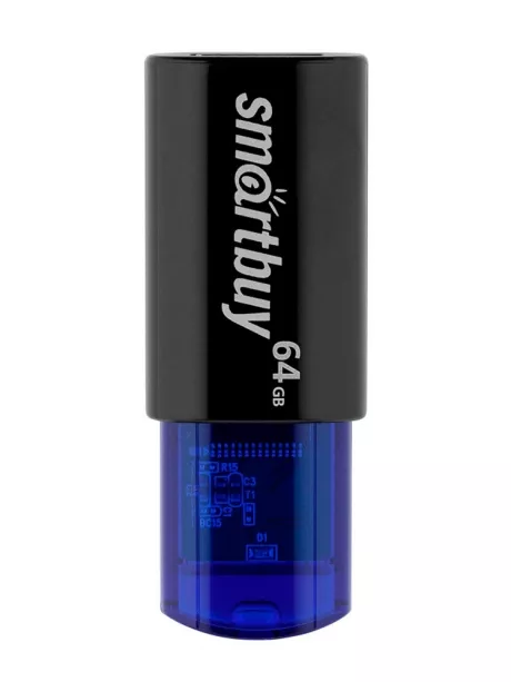 флешка USB SmartBuy Click 64GB black blue