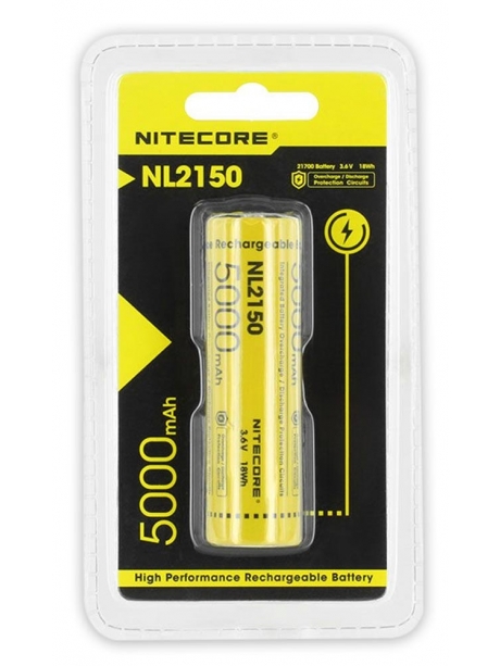 литиевый аккумулятор NiteCore NL2150 21700 3.6v 5000mAh 