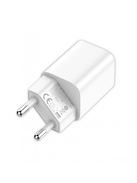 быстрое зарядное устройство LDNIO A2317C 30W PD/QC3.0 Fast Charger white