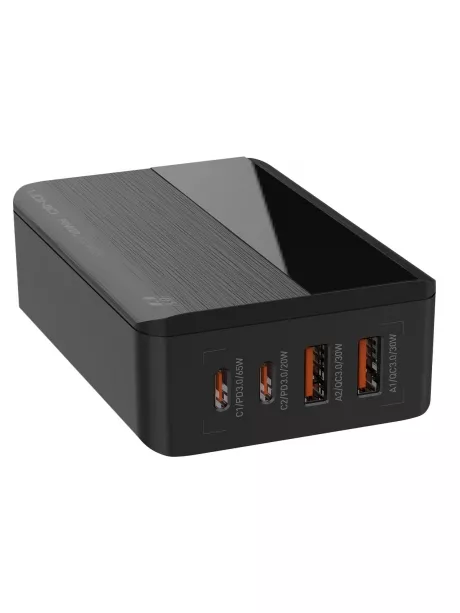 настольное зарядное устройство LDNIO A4808Q LED Display 65W Desktop Charger black