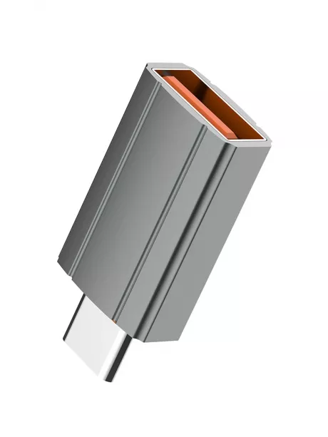OTG адаптер LDNIO LC140 USB Convertor Type-C to USB A  Adapter grey