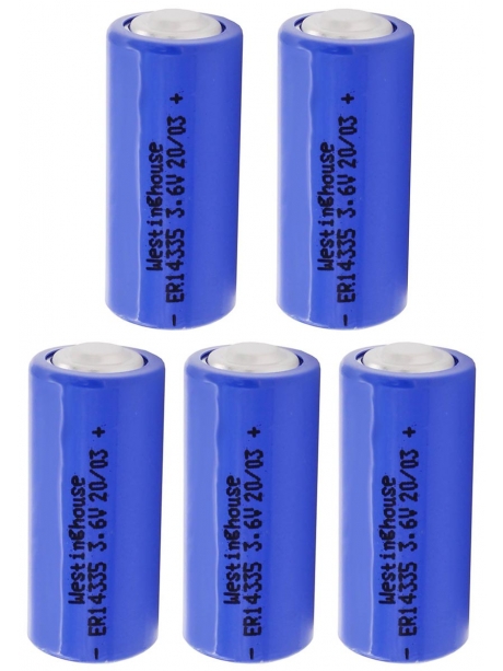 литиевые батарейки 3.6V Westinghouse ER 14335 (2/3AA) 5шт. 