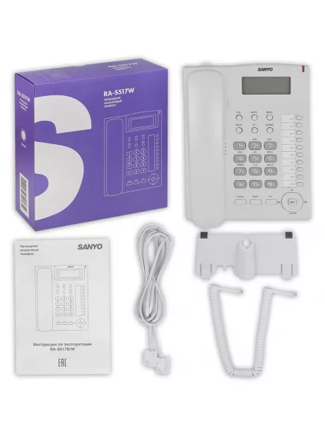телефонный аппарат стационарный Sanyo RA-S517 white
