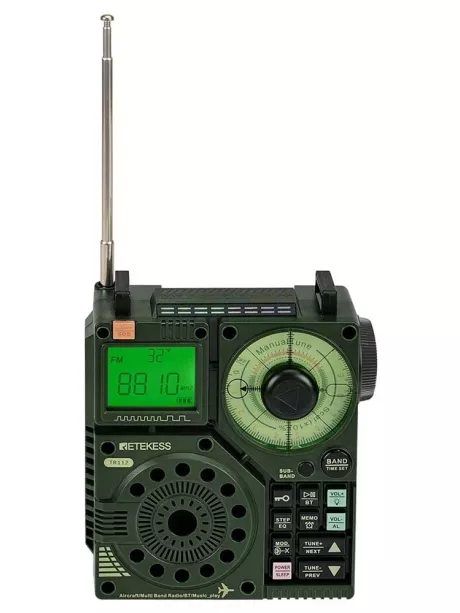 портативный цифровой радиоприемник Retekess TR112 green