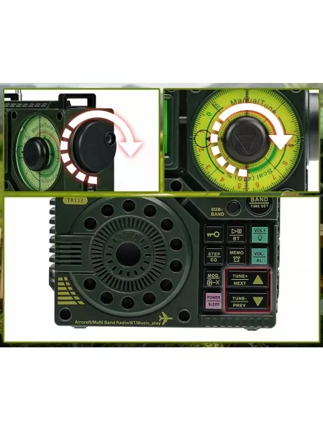 портативный цифровой радиоприемник Retekess TR112 green