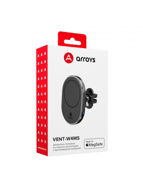 автомобильный держатель Arroys Vent-W4MS black