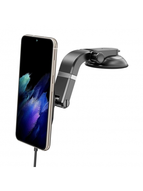 автомобильный держатель c зарядкой Arroys Dash-W4MS black