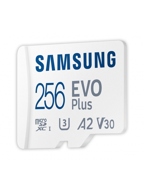 карта памяти Samsung 256Gb microSDXC Class 10 Evo PLUS U3 (R/W 130 MB/s) white