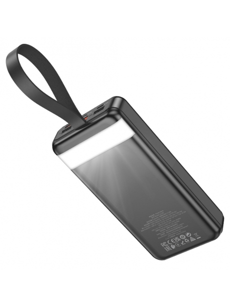 внешний аккумулятор повербанк Hoco J123B Element 22.5W+PD20W power bank with display(30000mAh) black