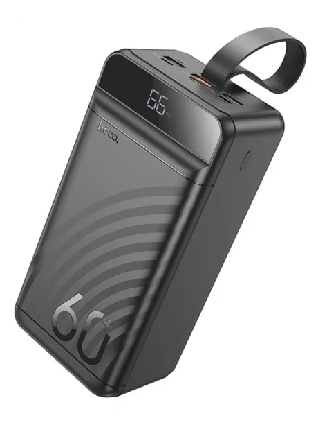 внешний аккумулятор повербанк Hoco J123C Element 22.5W+PD20W power bank with display(60000mAh) black