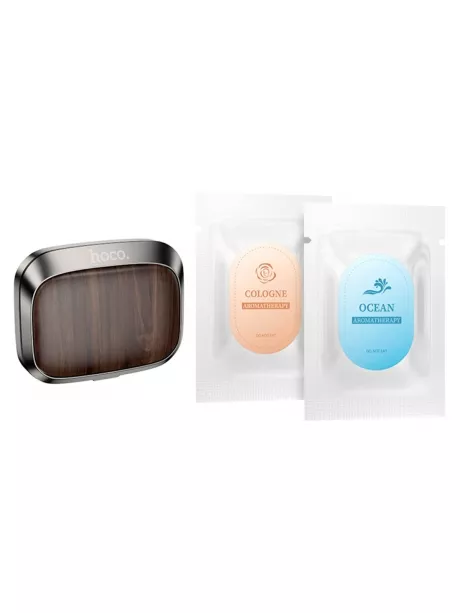 автомобильный ароматизатор Hoco ZP8 Spread car aromatherapy metal gray