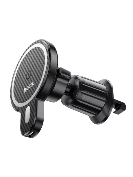 держатель с беспроводной зарядкой MagSafe Hoco CA85 Ultra-fast magnetic wireless charging car holder black