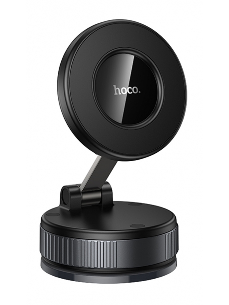 магнитный держатель на присоске Hoco H86 Dragon manual suction cup magnetic holder(universal) black/metal gray
