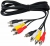 кабель межблочный REXANT 4xRCA-&gt;4xRCA 1.0m (M/M) 17-0301 