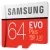 карта памяти Samsung 64Gb microSDXC Class 10 EVO PLUS 2 