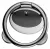 попсокет на телефон Baseus Bear Finger Metal Ring Grip Stand Holder black