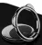 попсокет на телефон Baseus Bear Finger Metal Ring Grip Stand Holder black