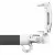 монопод для селфи с зеркалом Rock Mini Selfie stick with wire control &amp; mirror black