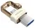 OTG флешка SanDisk Ultra Dual Drive m3.0 32GB gold white