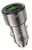 зарядка для телефона в машину Hoco Z52 Spacious PD38W(1C1A) car charger transparent black